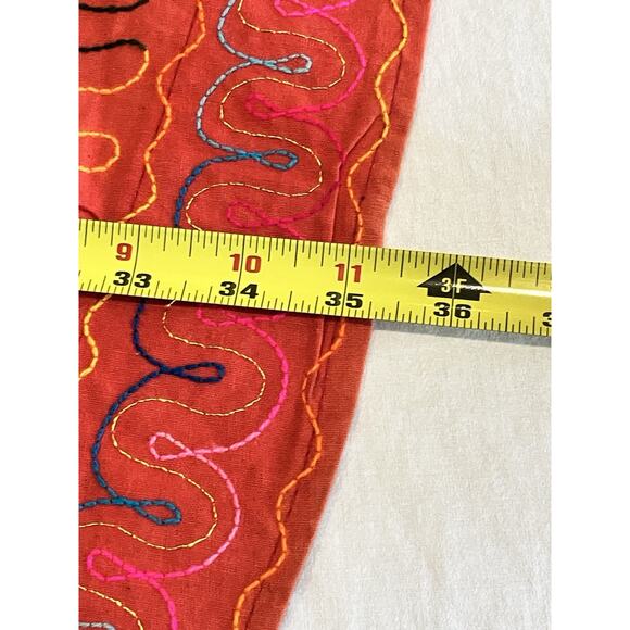 Wall Hanging table topper cotton Elephant embroidery Mirrors 35” Round Boho - Picture 16 of 16